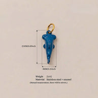 Stainless Steel Ocean Design Sea Animal DIY Pendant JX252227R
