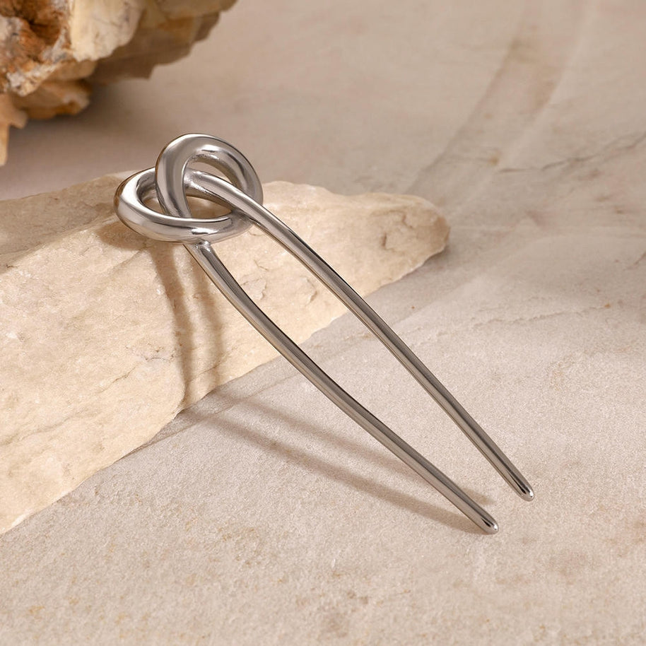 18K Gold Hair Stick Stainless Steel Fork JXH2406015