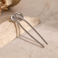 18K Gold Hair Stick Stainless Steel Fork JXH2406015