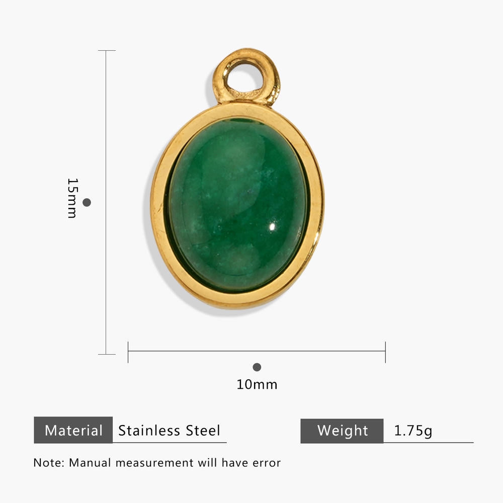European Vintage Tiger Eye Pendant Earring Charm 18K Gold