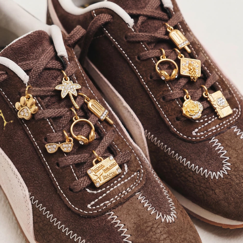 Bear Earphone Shoe Buckle 18K Gold Steel JX26041252GK