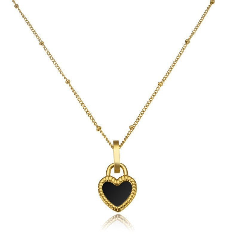 Mother of Pearl Heart Pendant Necklace JSN22102902
