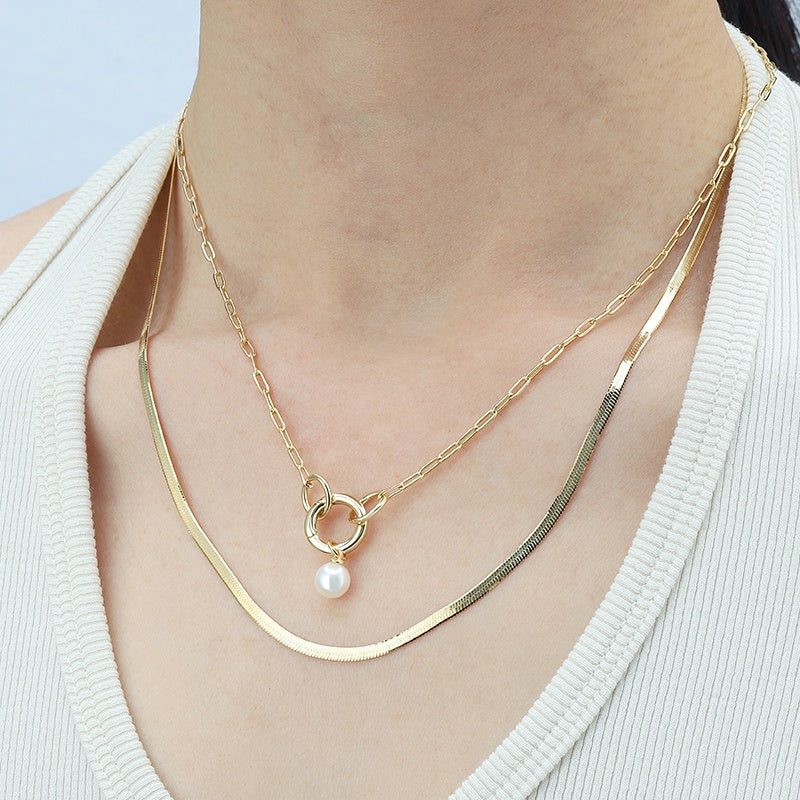 2.5mm Herringbone Chain Necklace