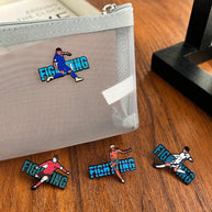 Football Player Pin | Sports Enamel Badge | Backpack cor