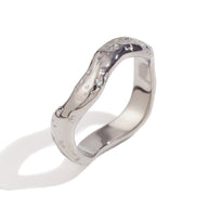 Hammered Wave Ring