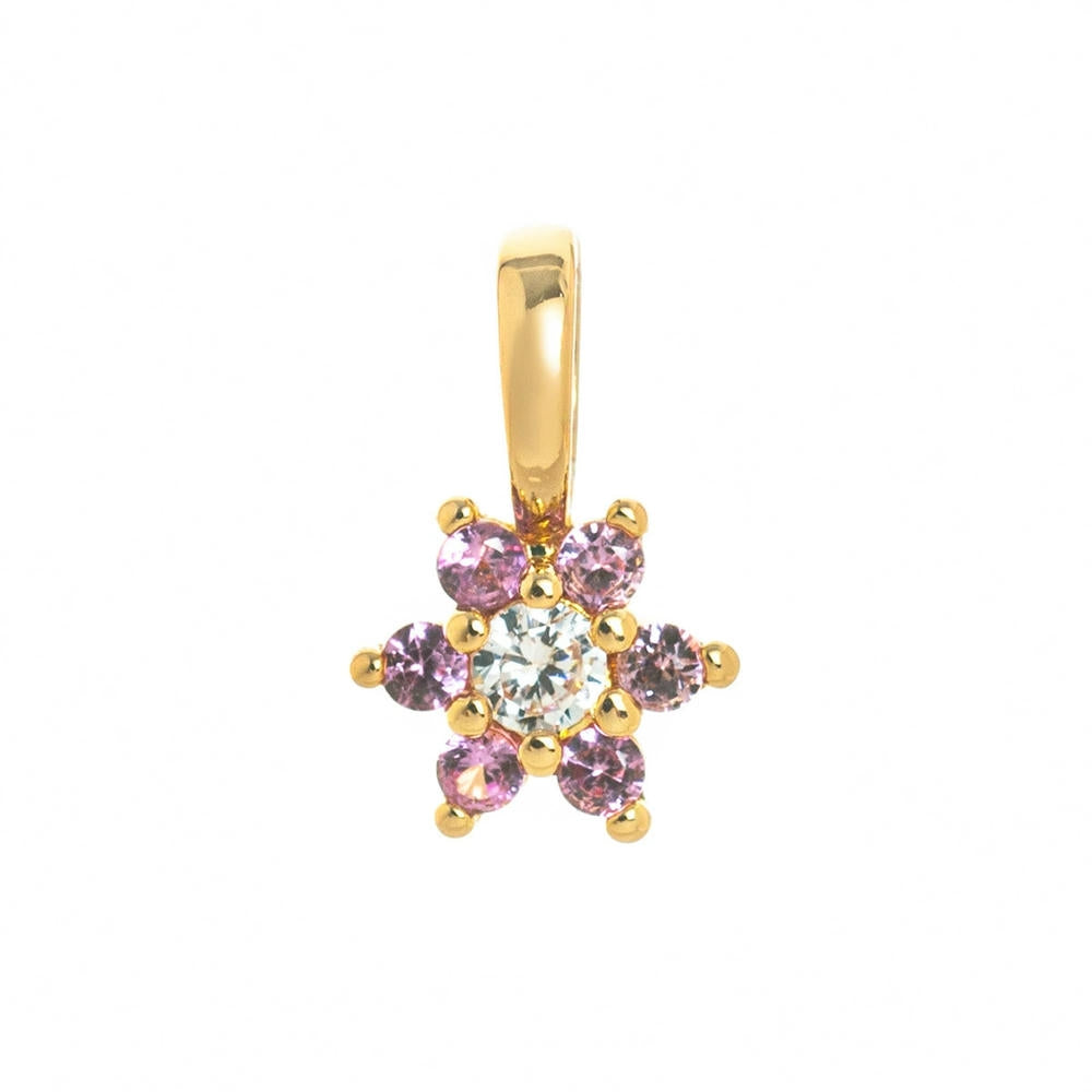Stainless Steel Adjustable Charm 12 Birthstones Pendant