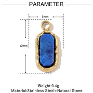 French Flower Pendant | Lucky Four Leaf Clover Steel Charm