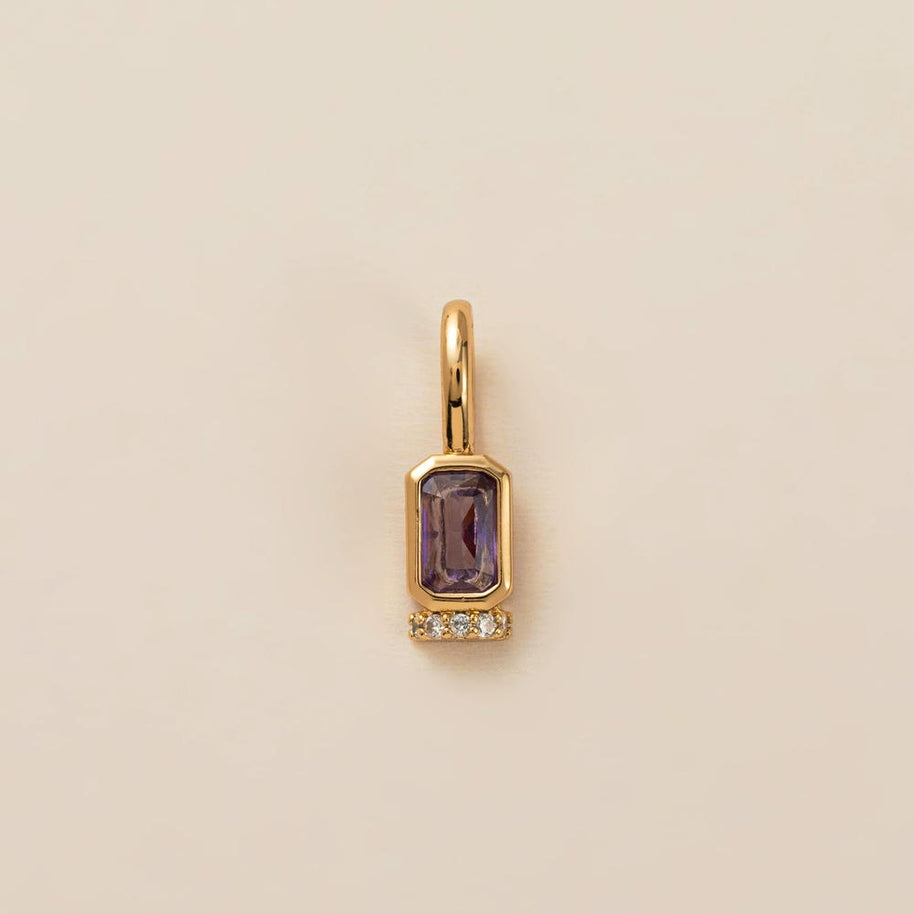 Adjustable Chain 12 Birthstones Pendant 18K Gold JX010405GK