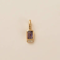 Adjustable Chain 12 Birthstones Pendant 18K Gold JX010405GK