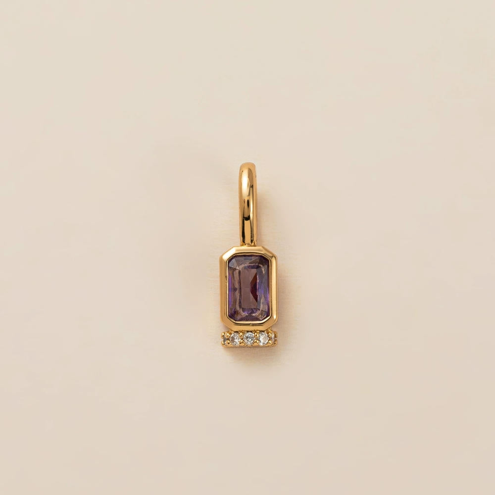 Adjustable Chain 12 Birthstones Pendant 18K Gold JX010405GK