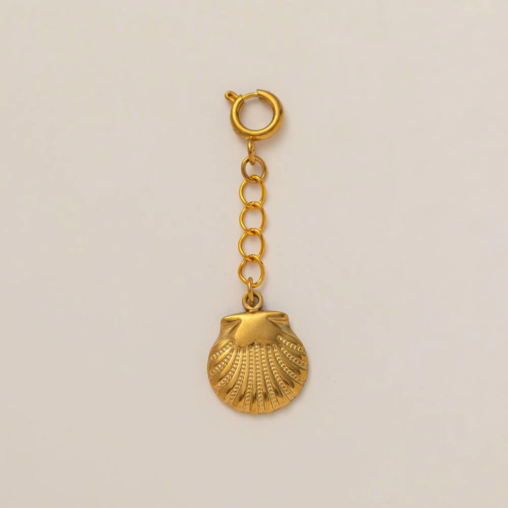 Elegant Steel Pendant 18K Gold Plated Tarnish Resistant DIY