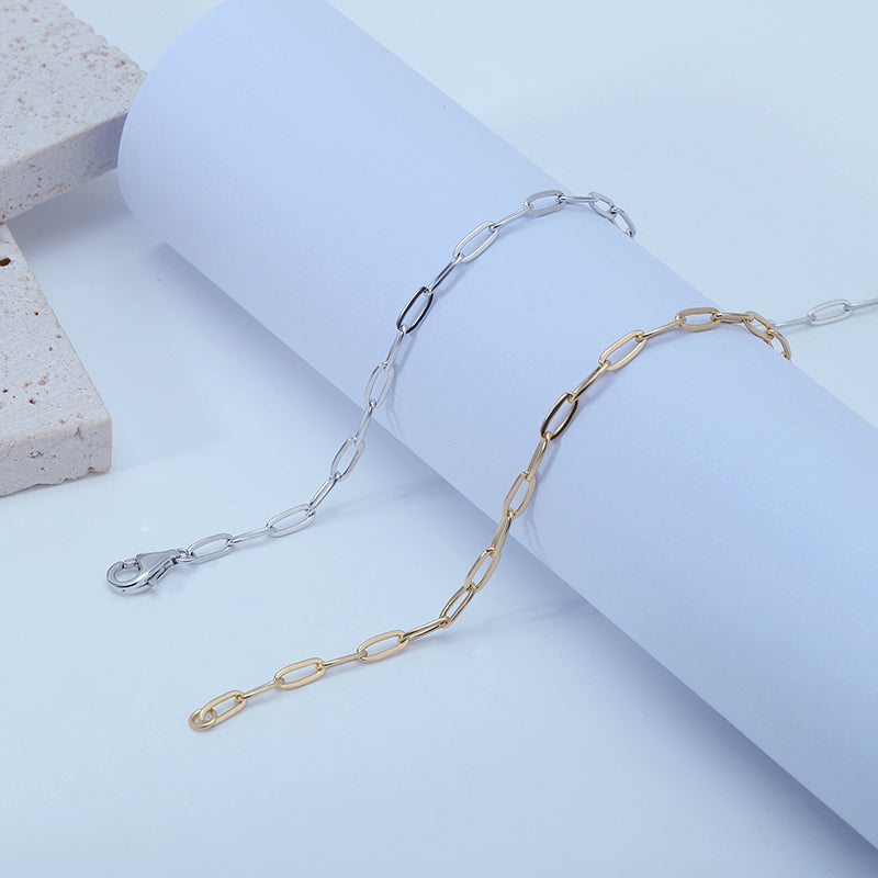Dainty Paperclip Bracelet