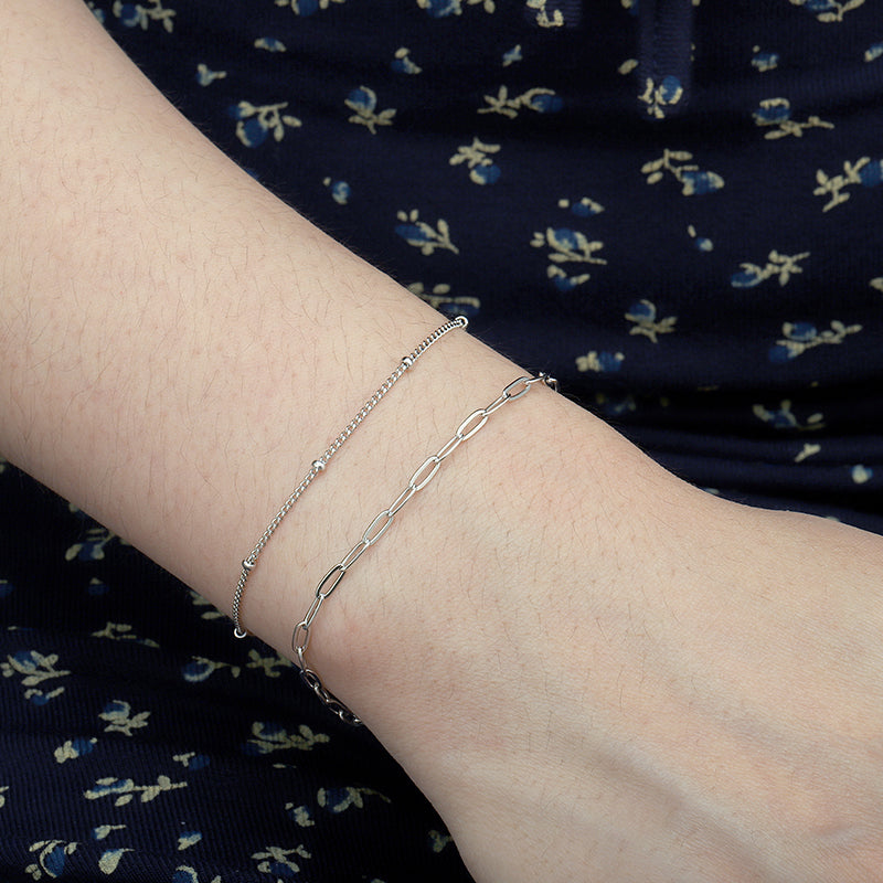 1.5mm Spheres Chain Bracelet