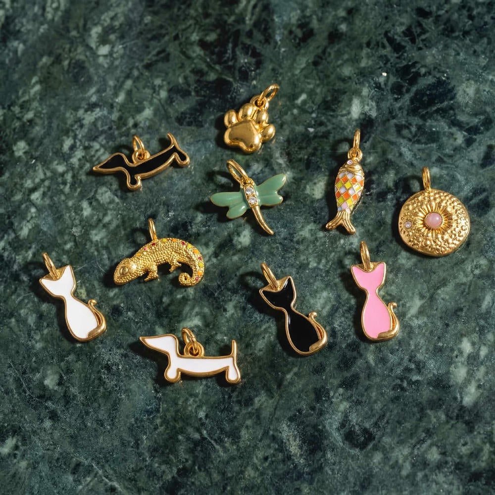 Lovely Enamel Animal Clog Ornament 18K Gold JX26041258GK