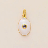 Colorful 12 Birthstones Zircon Charm Round Square DIY