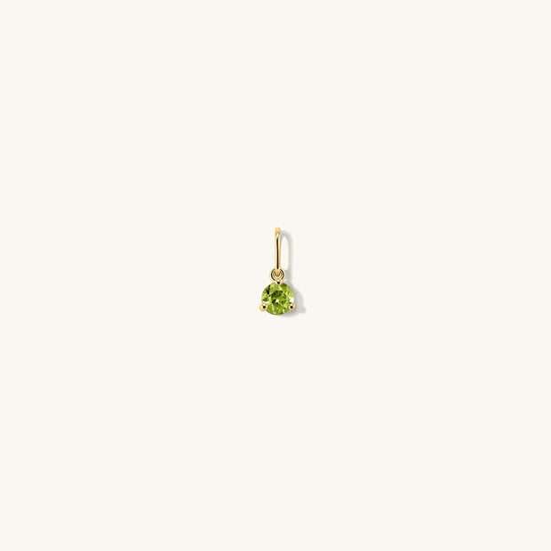 4mm Peridot Birthstone Charm