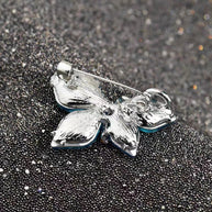 Blue Butterfly Brooch | Crystal Rhinestone Pin | Luxury