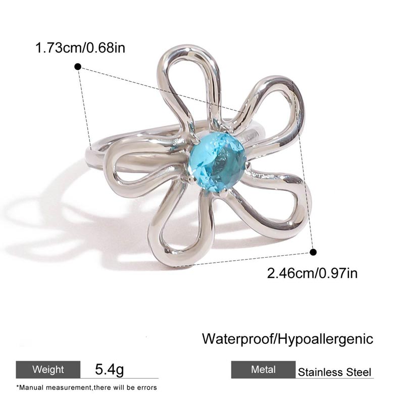 Minimalist Flower Shaped Ring