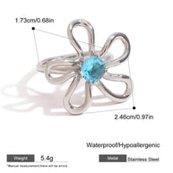 Minimalist Flower Shaped Ring