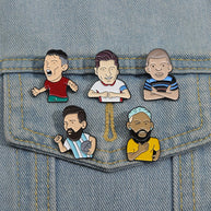Manchester United Pin | Cartoon Soccer Brooch | Team Badge