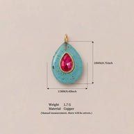 Glass Zircon DIY Pendants Dopamine Colorful Birthstone Charm