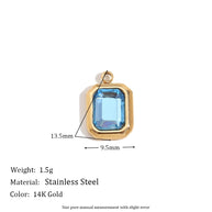 Minimalist Heart Shape Pendant Steel 14K Gold Plated Women