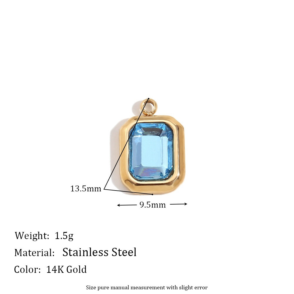 Minimalist Heart Shape Pendant Steel 14K Gold Plated Women