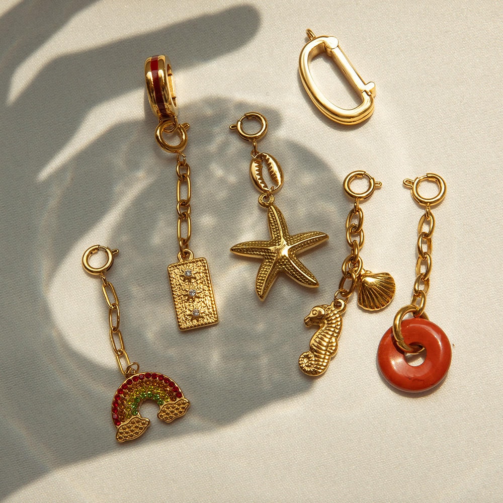 Stainless Steel Bikini Pendant Connector DIY 18K Gold Plated