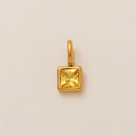 European Colorful 12 Birthstones Pendant Zircon DIY Charm