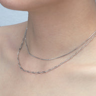 0.75mm Sterling Silver Box Chain Necklace