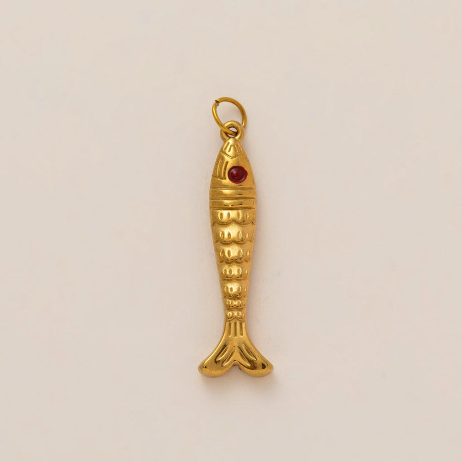 Fashion Simple Ocean Beach Pendant Steel 18K Gold Plated