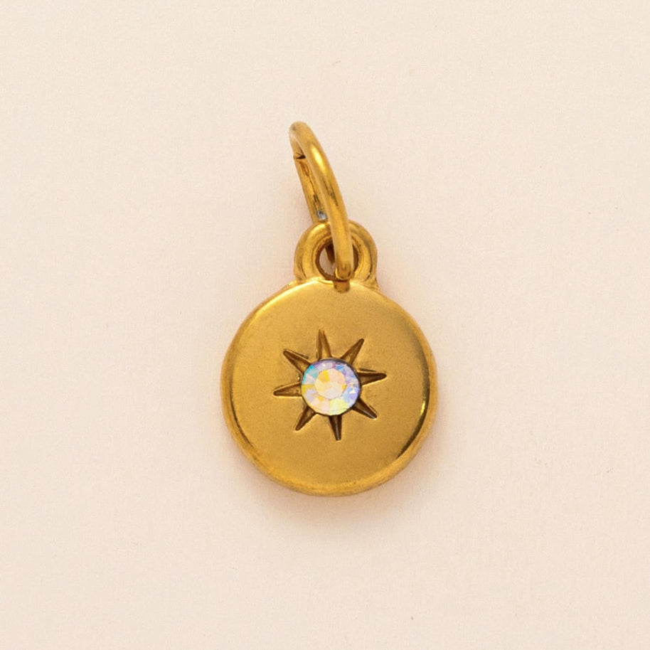 European 12 Months Birthstone Sun Zircon Pendant JX24110506M