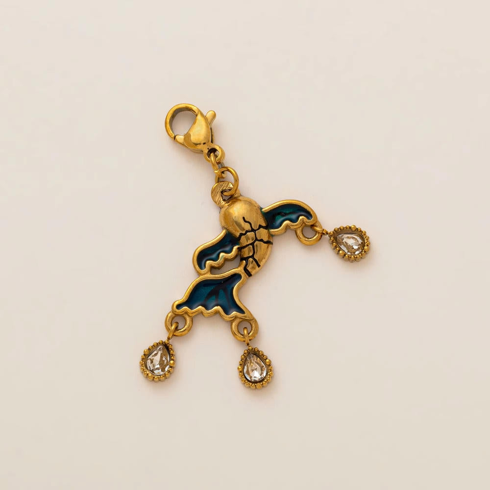 Ocean Series Print Pendant Steel 18K Gold Plated DIY