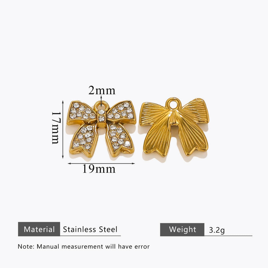 New Trendy Butterfly Pendant Full CZ Sparkling JXCY2283