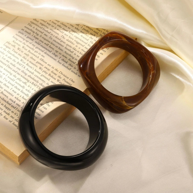 Resin Statement Jewelry | Fade-Resistant Stackable Bangle