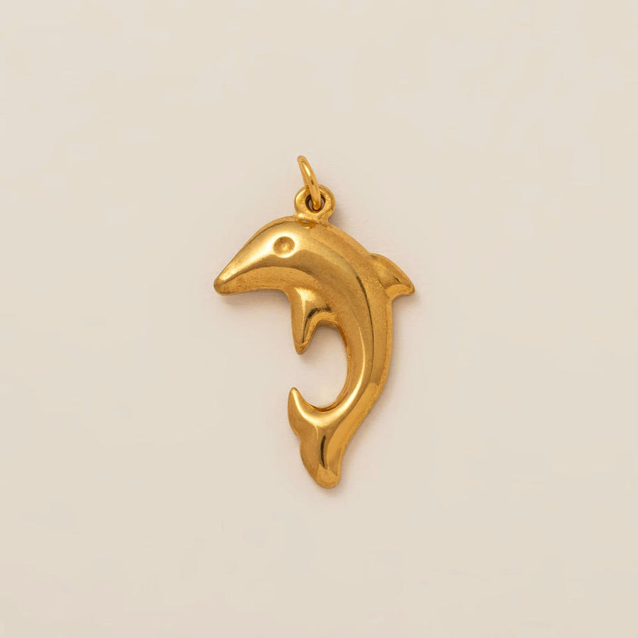 DIY Sea Creatures Pendant Steel 18K Gold Plated Women