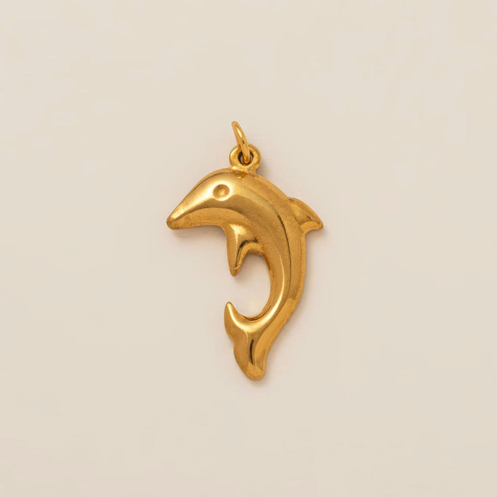 DIY Sea Creatures Pendant Steel 18K Gold Plated Women