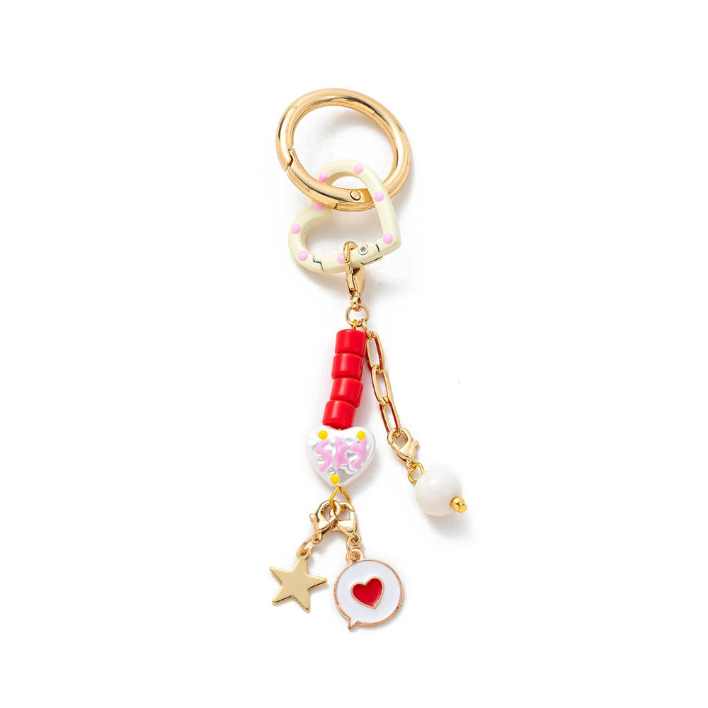 Copper DIY Street Style Keychain Bag Charm Pendant JX251501U