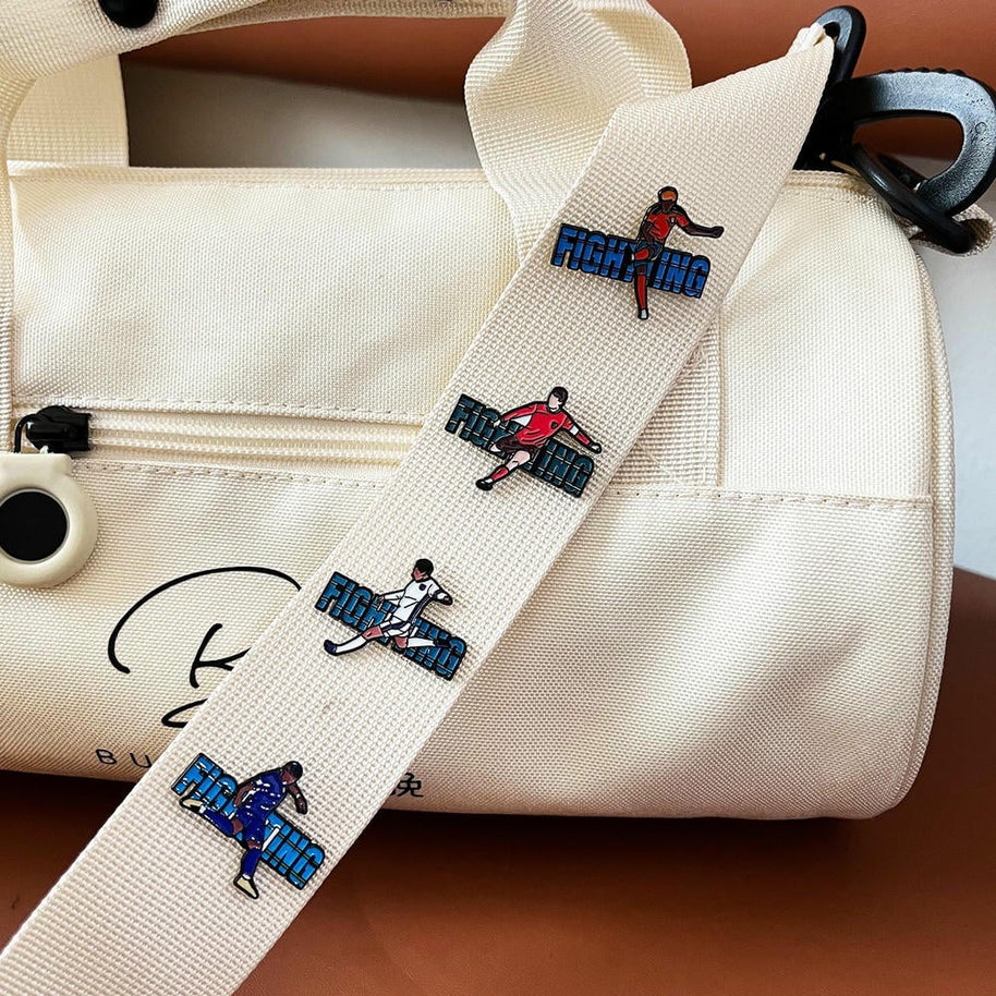 Football Player Pin | Sports Enamel Badge | Backpack cor