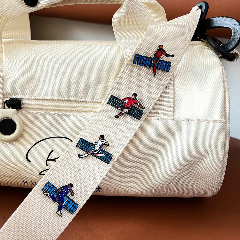 Football Player Pin | Sports Enamel Badge | Backpack cor