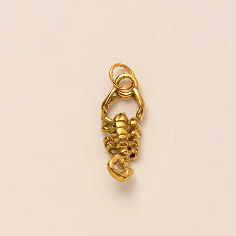 Elegant Steel Pendant 18K Gold Plated Tarnish Resistant DIY