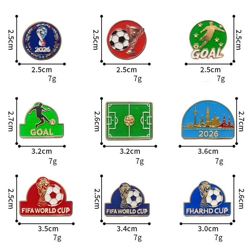World Cup Pin | Creative Enamel Badge | Collectible