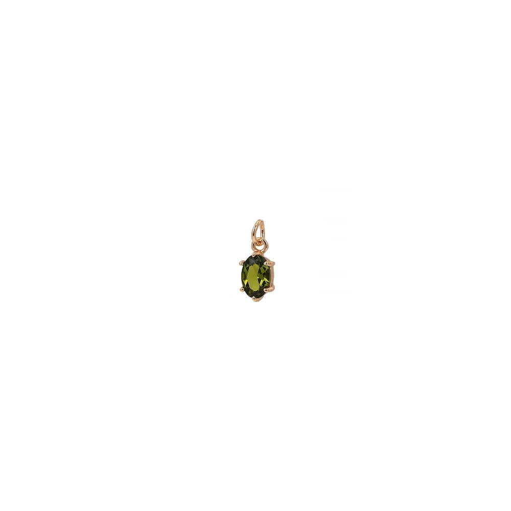 Stainless Steel Adjustable Charm 12 Birthstones Pendant