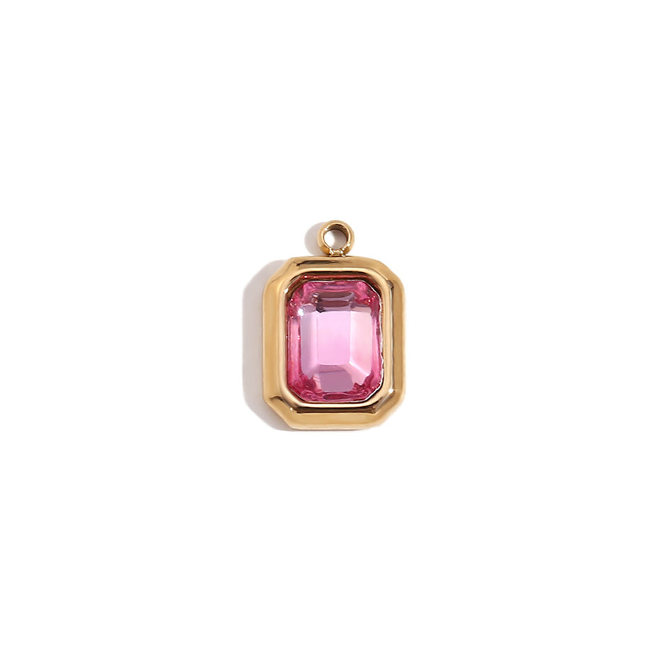 Minimalist Heart Shape Pendant Steel 14K Gold Plated Women