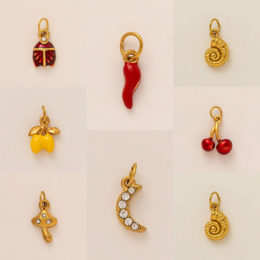 Summer Fruit Clog Decoration 18K Gold Steel JX26041264GK