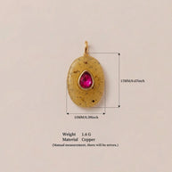 Glass Zircon DIY Pendants Dopamine Colorful Birthstone Charm