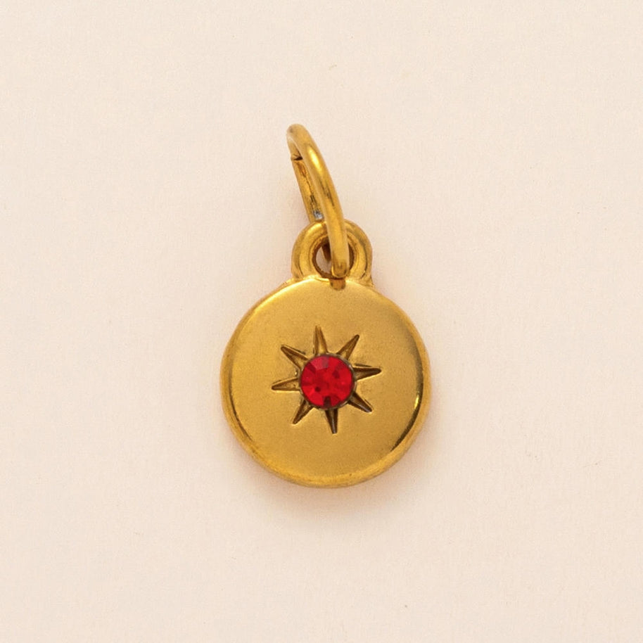 European 12 Months Birthstone Sun Zircon Pendant JX24110506M