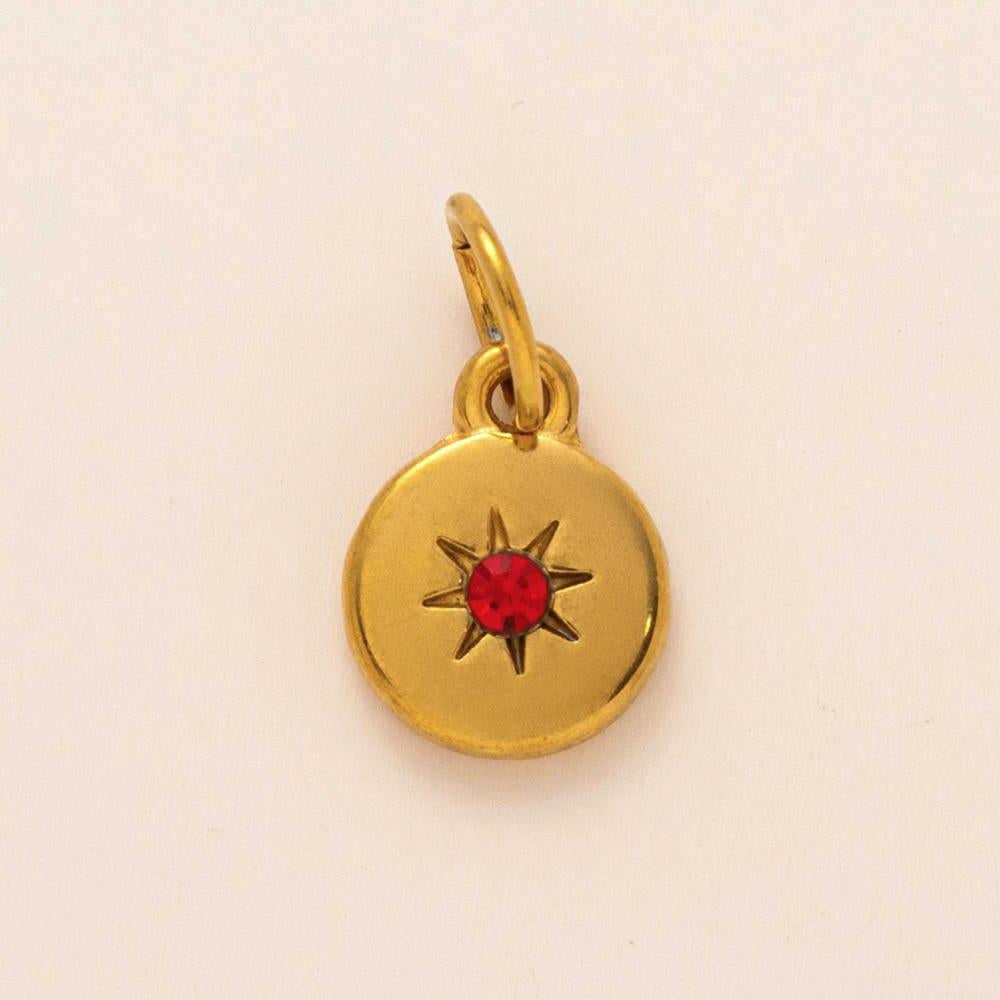 European 12 Months Birthstone Sun Zircon Pendant JX24110506M