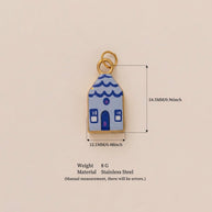 Charm 18K Gold House Print Footwear Decoration JX26041257GK