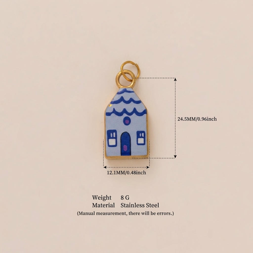 Charm 18K Gold House Print Footwear Decoration JX26041257GK